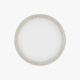 Firenze Round Mirror in Grey