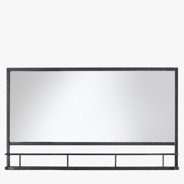 Rayden Grey Overmantel Mirror