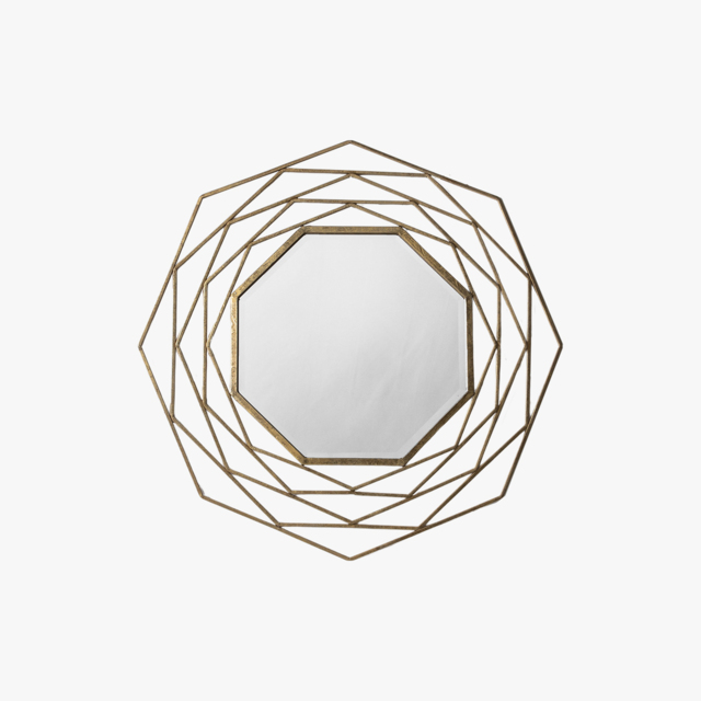 Aubrey Wall Mirror in Gold