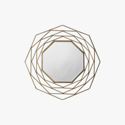 Aubrey Wall Mirror in Gold