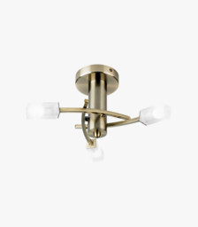 Addie Brass Ceiling Light, Small