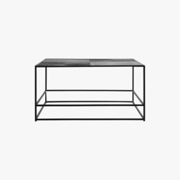 Rubin Coffee Table in Antique Silver
