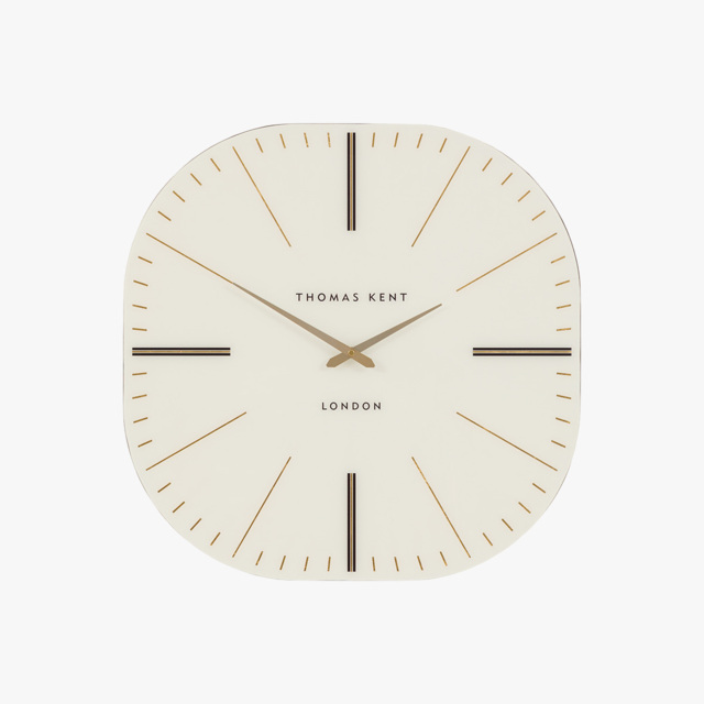 Tempo Square Clock in White