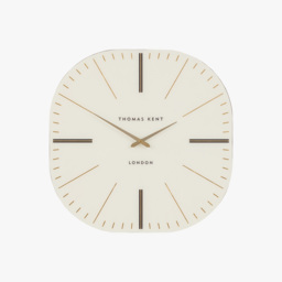 Tempo Square Clock in White