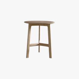 Menorca Oak Round Side Table