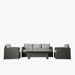 Nurturer Three Seater Garden Dining Set Grey