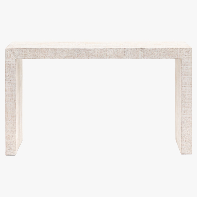 Seville Mango Console Table in Whitewash