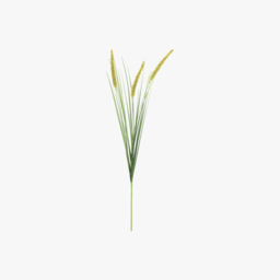 Faux Green Grass with Seed Heads Stem, Set of 12