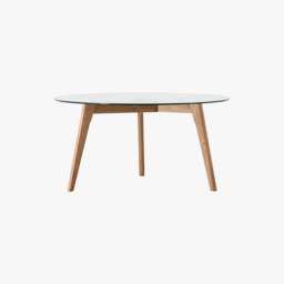 Stalwart Round Coffee Table in Oak