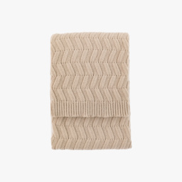 Vela Woven Knit Throw in Natural