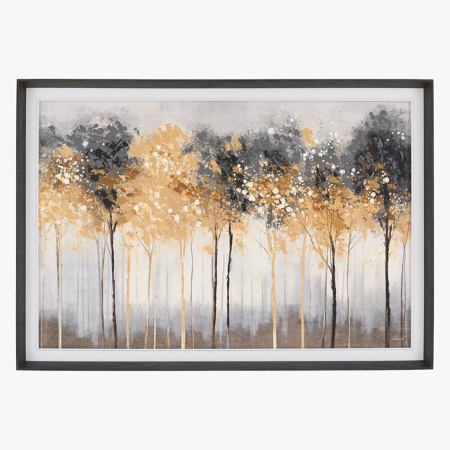 Sunlit Branches Framed Canvas