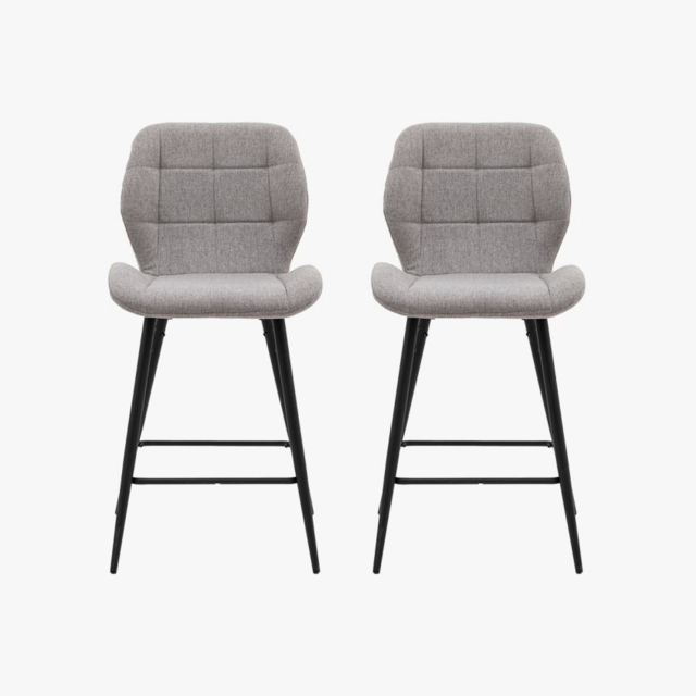 Hallen Stool in Light Grey - Set of 2