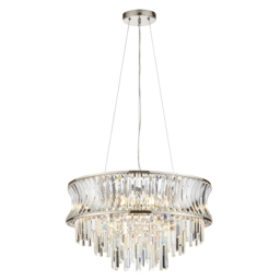 Barnwell Tiered Pendant in Bright Nickel