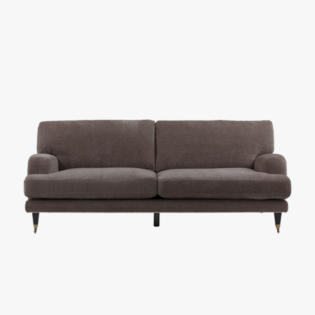 Fairmont 3 Seater Sofa in Velour Grey