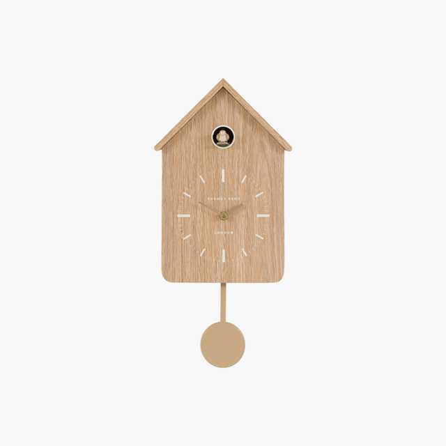 Loki Cuckoo Clock in Oak