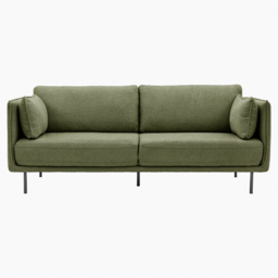 Stockton Verdant Green Boucle Sofa