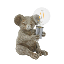 Kaelan the Koala Table Lamp in Vintage Silver