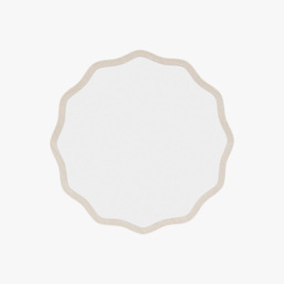 Ona Round Mirror in Smoke, Medium