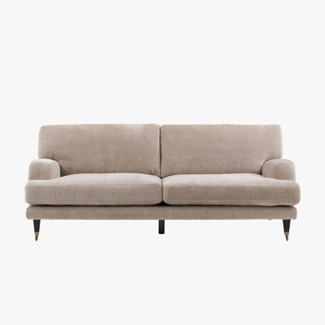 Fairmont 3 Seater Sofa in Velour Cream