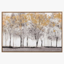 Autumn Trees Framed Canvas