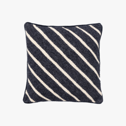 Strata Stripe Cushion in Ink