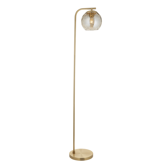 Dillian Champagne Lustre Floor Lamp in Satin Gold