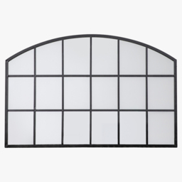 Glance Arch Mirror in Black, Large
