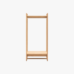 Whittle Open Wardrobe in Natural