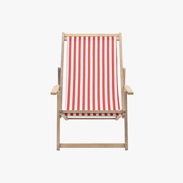 Rest-Easy Deck Chair in Red Stripe