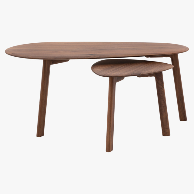 Menorca Walnut Coffee Table Nest
