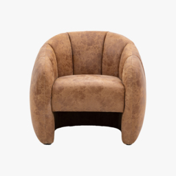 Bubble Tub Chair in Leather