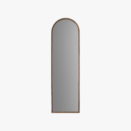 Quinton Arch Leaner Mirror With Bronze Frame