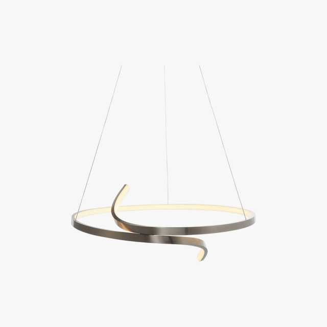 Aylin LED Pendant Curl in Nickel