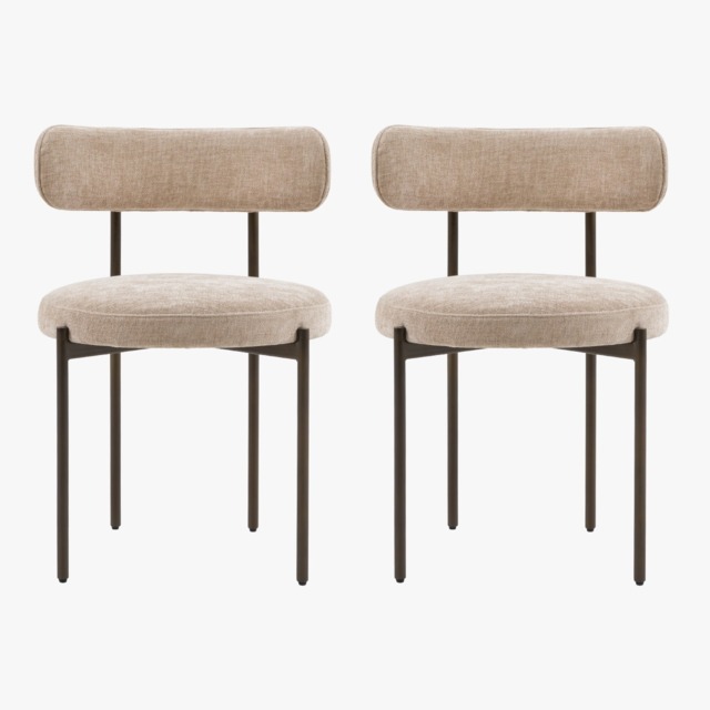 Novus Dining Chair in Natural, Set of 2