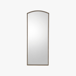 Newport Arch Standing Mirror in Antique Silver