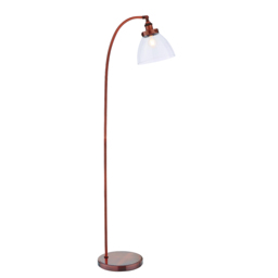 Ralph Clear Glass Floor Lamp in Aged Copper