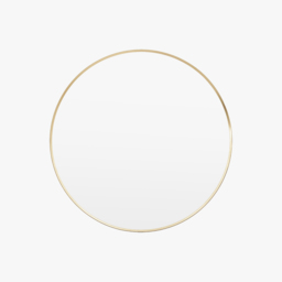 Glimpse Large Round Mirror in Gold