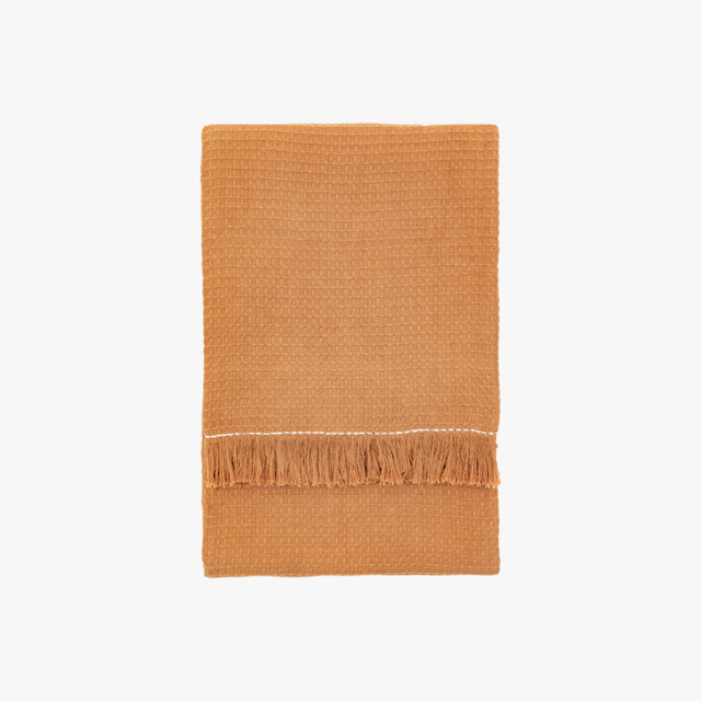 Calida Waffle Throw in Apricot
