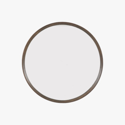 Bergen Round Mirror in Walnut, Large