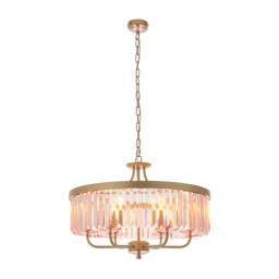 Aurora Princess Chandelier in Blush