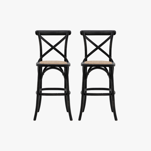 Theodore Barstool in Black - Set of 2