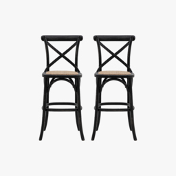 Theodore Barstool in Black - Set of 2