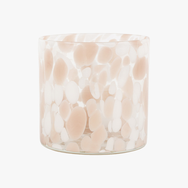 Rumi Confetti Candle Holder in Taupe, Large
