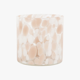 Rumi Confetti Candle Holder in Taupe, Large