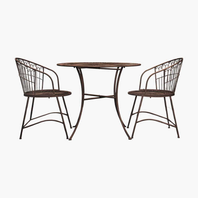 High Tea Outdoor Bistro Set in Noir