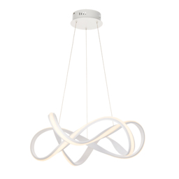 Warp Pendant in Textured White