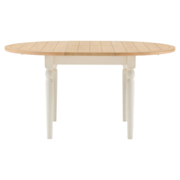 Harvest Extendable Round Dining Table in White