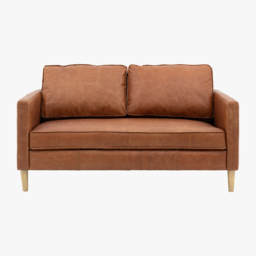 Citadel 2 Seater Leather Sofa in Vintage Brown