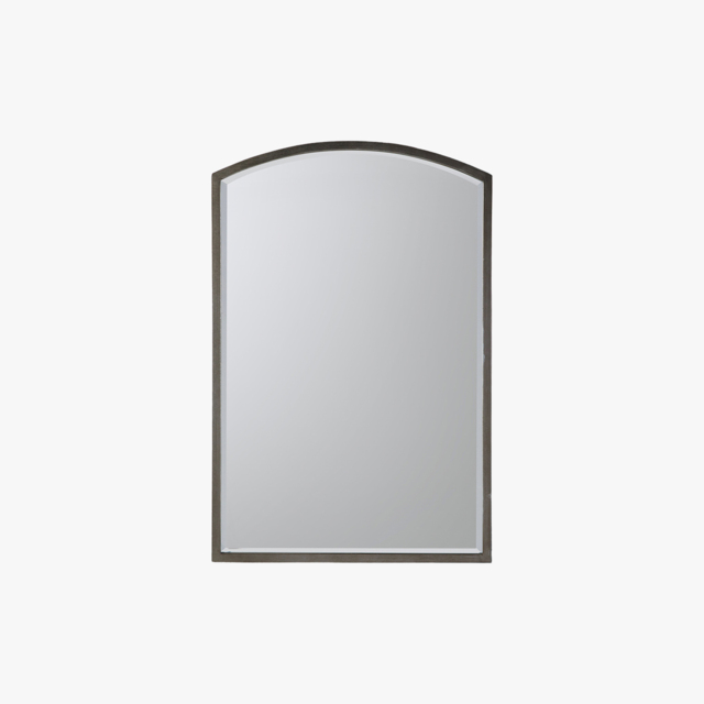 Newport Arch Wall Mirror in Antique Silver
