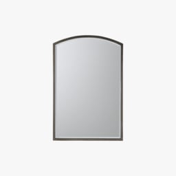 Newport Arch Wall Mirror in Antique Silver